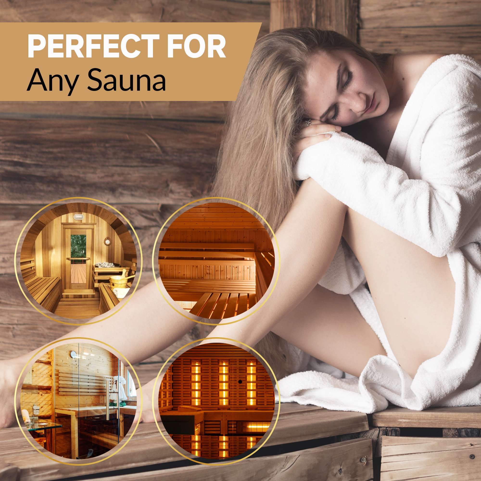 Pasithea Sauna Backrest – Premium Red Cedar & Slip-Resistant